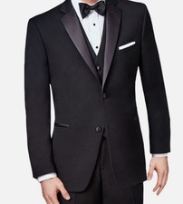 Ike Evening by Ike Behar Men's Black Parker Tuxedo Sport Coat Suit Jacket Sz 42S picture