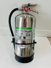 Amerex B260 Wet Chemical Fire Extinguisher 6 Liter Stainless Steel Class 2-A:K R picture