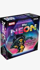 2026 TOPPS NEON MARVEL MEGA BOX (50 Cards) Disney Brand New Sealed Presale QTY picture