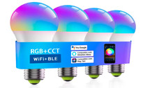 Generic 4-Pack RGB WiFi Smart LED Bulb E27 Dimmable Work with Alexa Google Home picture