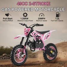 50cc Dirt Bike 2 Stroke Gas Powered Pit Bike Off Road Mini Motorcycle Pull Start picture