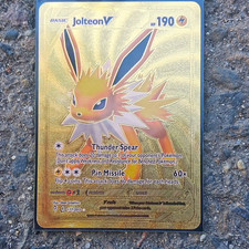 The Pokémon Nintendo Jolteon V 177/203 Sword & Shield Secret Rare Holo 190HP picture