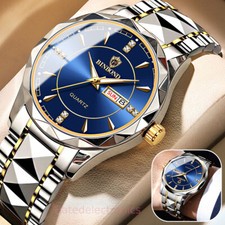 Waterproof Men Watch Stainless Steel Quartz Luminous Classic Business Wristwatch picture