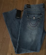 True Religion Men's Geno Slim Fit Straight Jeans, Size 36 picture