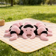 Spider Plush Pink & Black 16.69