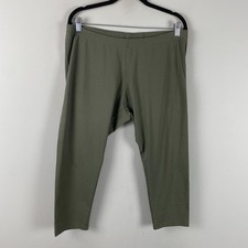 J. Jill Capri Leggings Size Large Olive Green Mid Rise Stretch picture