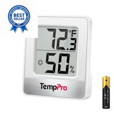 TempPro TP49 Digital Hygrometer Indoor small, White Thermometer picture
