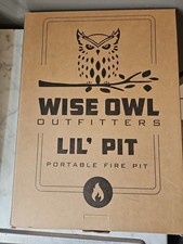 Wise Owl Campfire Fireside Outdoor Portable Pop-Up Fire Pit Camping  picture