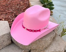 GIRLS  PINK WESTERN HAT, COWBOY RODEO KIDS PINK WESTERN HAT picture