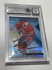 Lane Hutson Signed Card Upper Deck Allure UD Slabbed Beckett BAS IP Auto a picture