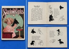 Antique Shadowgraphs Hand Shadow Puppet Booklet Children's Parlor Game c1910s  picture