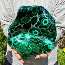 6.1LB Natural Polished Malachite Mineral freeform specimen Reiki Stone picture