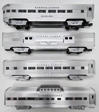 Lionel 6-19160-63 Aluminum Passenger 4-Car Set O Gauge Lighted C7 Box picture