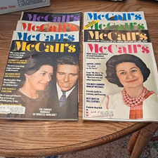 McCall's Magazine Lot 1974 Jan-Feb-Mar-Apr-May English Illustrated picture