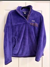 Patagonia Synchilla Snap-T Women's Fleece Pullover M Purple Excellent Condition picture