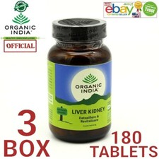 Liver Kidney Organic India OFFICIAL USA 3 BOX 180 Capsules Vegetarian Botanical picture