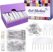 130 Pcs Knit Blockers Kits, Blocking Knit Combs Pins Set for Knitting, Knitting picture
