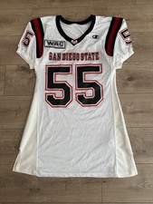 1990s Champion San Diego State Aztecs white football jersey WAC (100 yr) picture