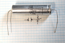 NOS Vintage Electrolytic Capacitor - Extralytic 800uF 75V 8704L  - Tested picture