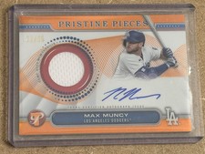 2024 Topps Pristine Max Muncy Pristine Pieces Orange Auto Relic /25 LA Dodgers picture