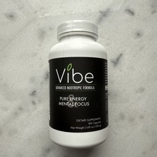Vibe PURE ENERGY MENTAL FOCUS. 180 capsules. BB: 05/2025. NEW AND SEALED picture