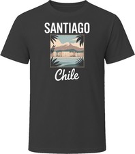 Santiago Chile Vacation Tourist Shop T Shirt picture