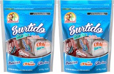 Las Sevillanas Assorted Mexican Candy No Added Sugar 14 Pieces Each - 2 Pack picture