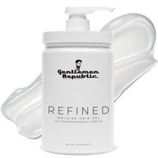 Gentlemen Republic Refined Hair Gel 32oz w/Pump Alcohol-Free USA picture