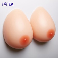 IVITA Silicone Breast Forms F Cup Big Teardrop Lifelike Boobs TG Crossdresser picture
