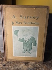 Max BEERBOHM / A SURVEY 1st Edition 1921  picture