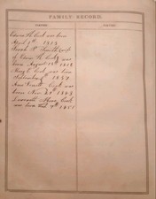 1847 Cook Family Bible (Bible Rescue #1424) picture