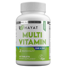 Hayat Vitamins Vegan Natural Multivitamin, Certified Halal, 60 Tablets picture