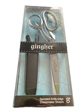 Gingher 8in Serrated/Knife Edge Dressmaker's Shears New picture