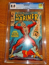 Prince Namor Sub-Mariner #5 Hot Key CGC 8.0 VF Origin & 1st Tiger Shark Marvel picture