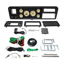 GlowShift Classic Antique 6 Gauge Set & Dash Panel Pod for 73-79 Ford F100 F150 picture
