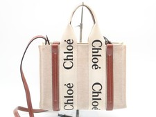 Chloe Hand bag Woody Beige Authentic picture