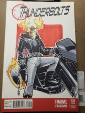 Thunderbolts 20 Original Sketch Cover Vairant Ghost Rider picture