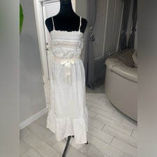 Vintage Miss Dior union made ilgwu cotton night dress Sz M picture