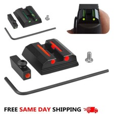 Fiber Optic Sights For Taurus G3 w/o G2C G2S,PT111 G2 PT140 G2, 709, 740 TX22 picture