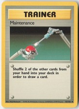 Maintenance 83/102 Uncommon Base Set Unlimited Pokemon Moderately Played picture