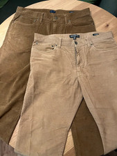 J Crew Pants Mens 32x32  Straight Fit Corduroy Brown (Lot of 2) picture