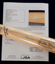 JSA 💎WILLIE MAYS HOF Signed Autograph Adirondack Person Model Baseball Bat 302 picture