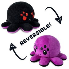TeeTurtle Reversible Spider Plushie (Black + Purple picture