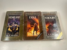 Forgotten Realms Dark Elf Trilogy Salvatore Paperback Book Set Drizzt D&D Lot picture