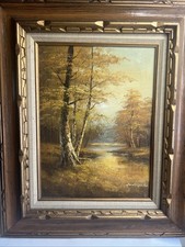 Phillip Cantrell Original Oil Painting 12x16 Autumn Woodland Landscape Signed picture