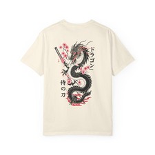 Dragon Zen Samurai Kanji Tee Shirt Japanese Tokyo Streetwear Martial Arts picture