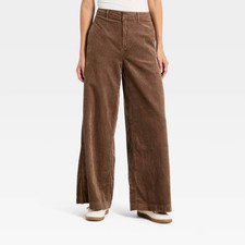 Universal Thread Women's High-Rise Corduroy Palazzo Pants Wide Leg Stretch picture