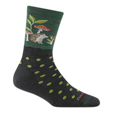 DARN TOUGH 6105 Hedgehog Moss  Women's Wild Life Crew Lightweight Lifestyle Sock picture