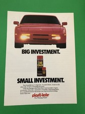 1989 1990 PORSCHE 944 TURBO VINTAGE ORIGINAL PRINT AD ADVERTISEMENT PRINTED A1 picture