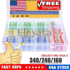 340/240PCS Solder Stick Waterproof Seal Sleeve Heat Shrink Butt Wire Connectors picture